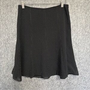Express 100% Silk   Polka Dot  layered  Skirt Womens Size 2